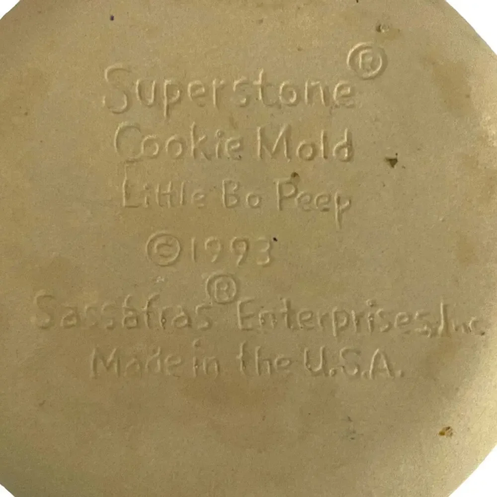 Vintage Superstone Little Bo Peep Cookie Mold Nursery Rhyme Sassafras 1993 USA